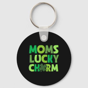 Moms Lucky Charm Irish Clovers Kids Boy Girl St Pa Key Ring