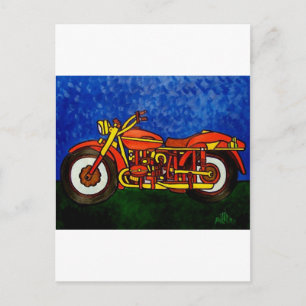 Moms Motorcycle Postcard