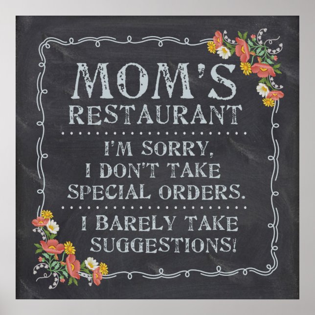 Mom's Restaurant Poster (Front)