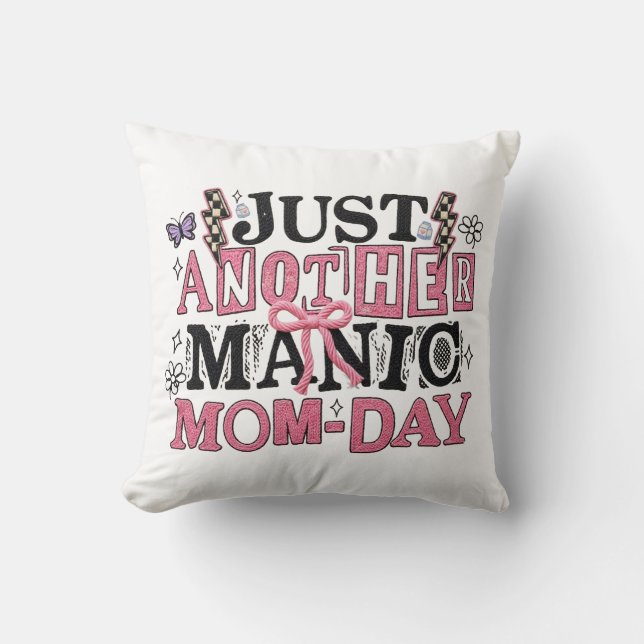 Mom's Throw Pillow (Front)