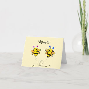 Moms to Bee Congratulations on your happy news  Card