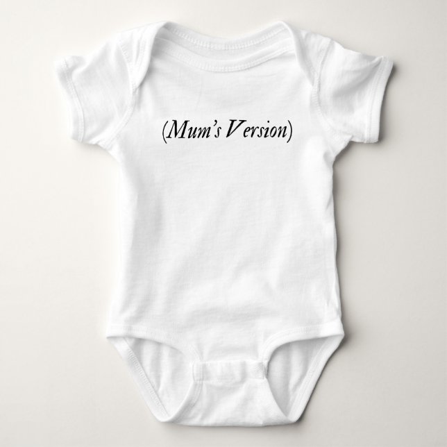 (Mom's Version) Taylor Swift Inspired Swiftie Baby Bodysuit (Front)