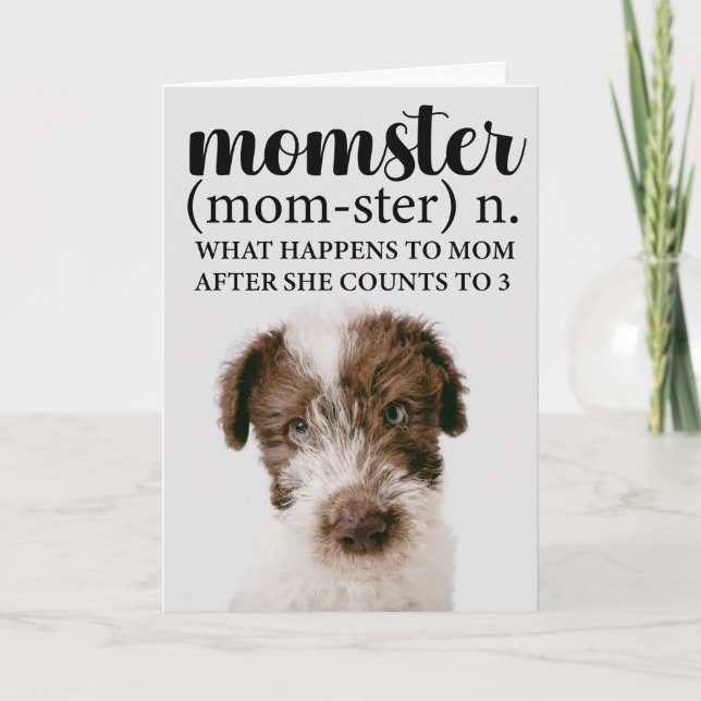 Momster...Best Mum Personalised Mother's Day Card (Front)