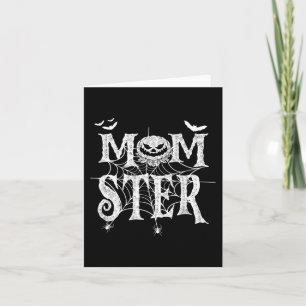 Momster Funy Halloween for Mum Monster Pumpkin Mo Card