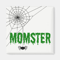 Momster Green Dripping Font Spider Web