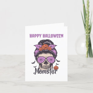 Momster Halloween Gift for Mum Holiday Card