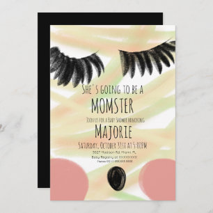Momster Halloween Mummy Baby Shower Invitation