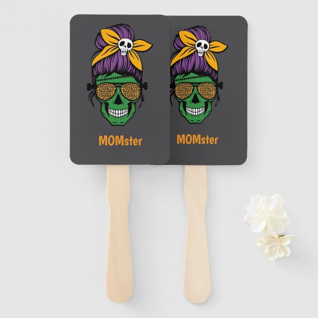 MOMster Hand Fan (Front and Back)