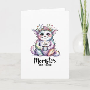 Momster. (Mom + Monster) Holiday Card