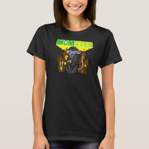 Momster Monster Mum Scary Halloween Mummy Creepy C T-Shirt
