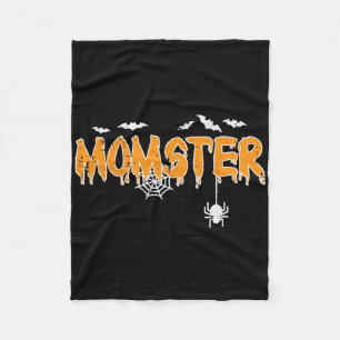 Momster Mum Mummy Matching Family Halloween Costum Fleece Blanket