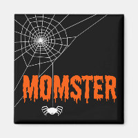 Momster Orange Dripping Font Spider Web