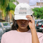 Momster Pink Halloween  Cute & Spooky Trucker Hat<br><div class="desc">Top off your Halloween look with our "Momster" Pink Halloween Women's Hat! Perfect for moms who love to embrace the spooky season with style, this hat features the playful "Momster" design in bold, spooky lettering on a soft pink background. Whether you're heading out for trick-or-treating, a Halloween party, or just...</div>