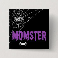 Momster Purple Dripping Font Spider Web