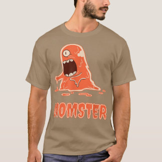 Momster Scary Orange Slime Monster Halloween Mum M T-Shirt