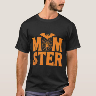 Momster Women Funny Spooky Halloween Monster Mum T-Shirt