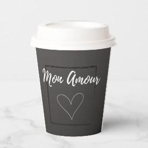 Mon Amour Paper Cups
