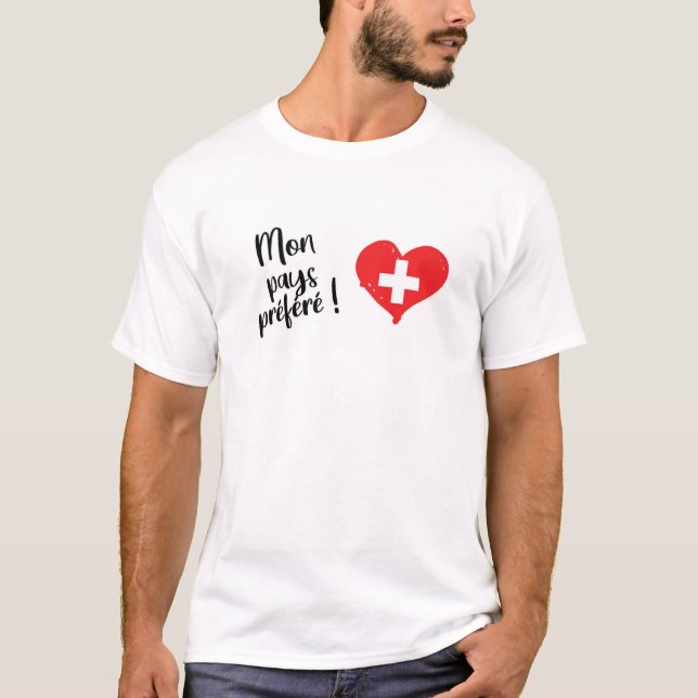 Mon pays préféré Suisse T-Shirt (Front)