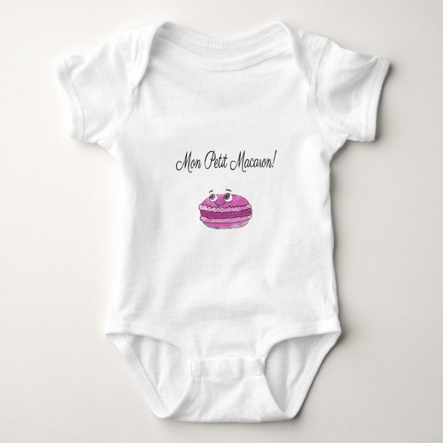 Mon Petit Macaron Baby Bodysuit (Front)