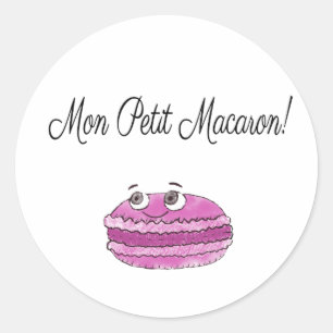 Mon Petit Macaron Classic Round Sticker