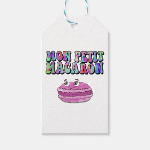 Mon Petit Macaron Retro Tie Dye Groovy Text Gift Tags
