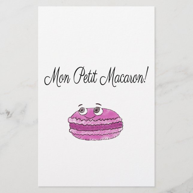 Mon Petit Macaron Stationery (Front)