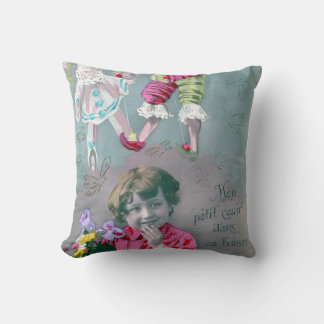 Mon petite coeur dans ce baiser cushion