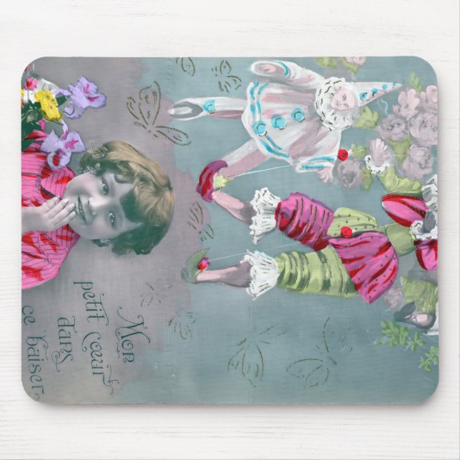 Mon petite coeur dans ce baiser  mouse pad (Front)