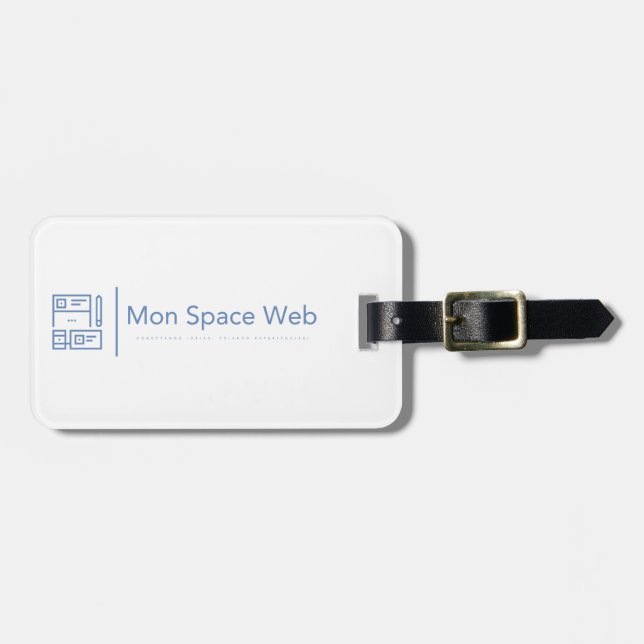 Mon Space Web Baggage Label Luggage Tag (Front Horizontal)