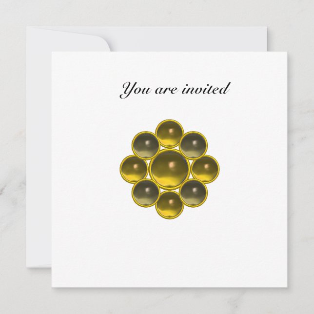 MON topaz agate white Invitation (Front)