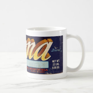 Mona fruit crate design mug