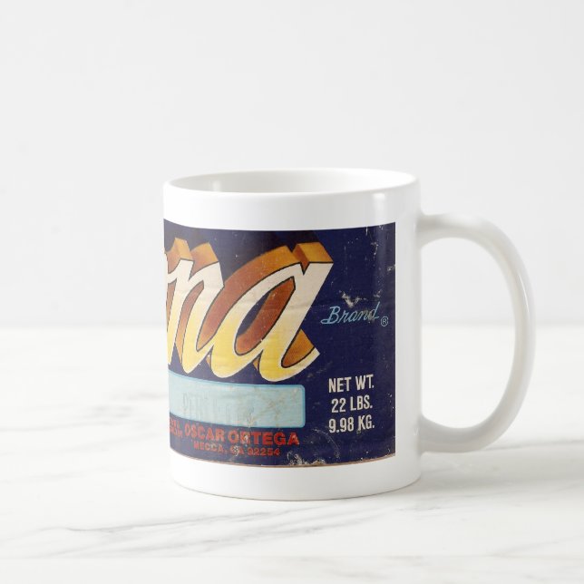 Mona fruit crate design mug (Right)
