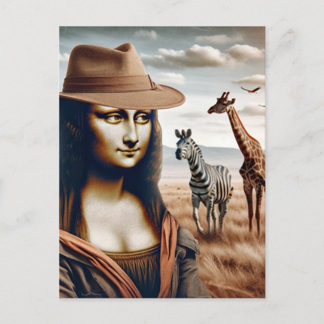 Mona Goes on Safari Postcard (Front)