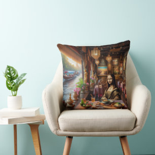 Mona is in a Thai restaurant Cushion
