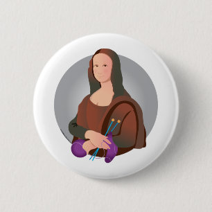Mona Knits 6 Cm Round Badge