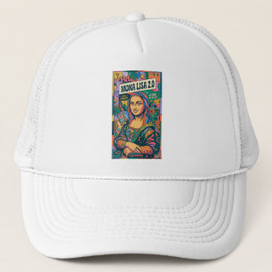 Mona Lisa 2.0 Modern Pop Art Influencer Poster - S Trucker Hat