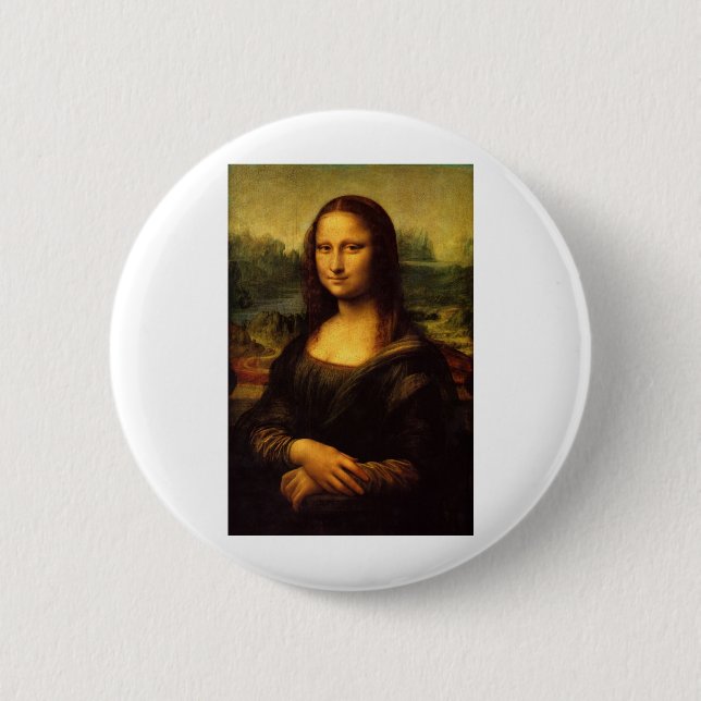 Mona Lisa 6 Cm Round Badge (Front)