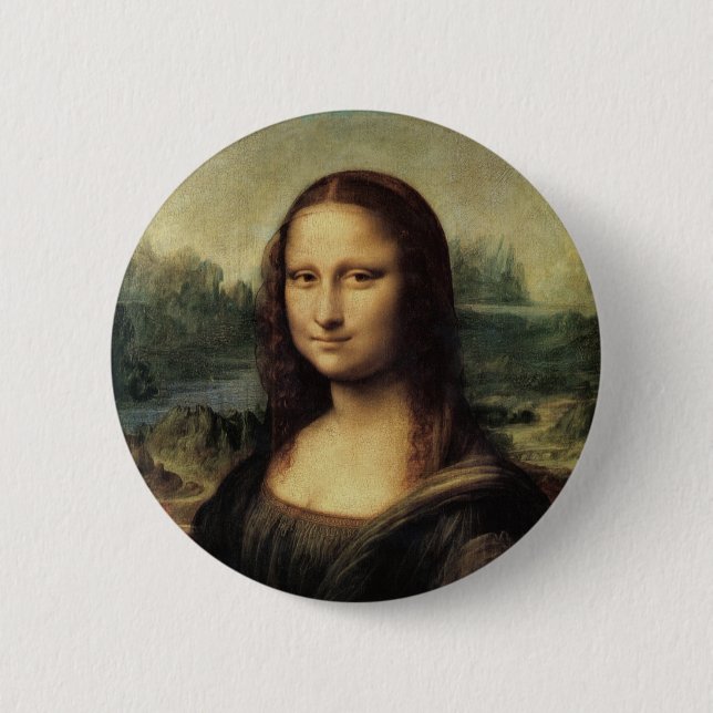 Mona Lisa 6 Cm Round Badge (Front)