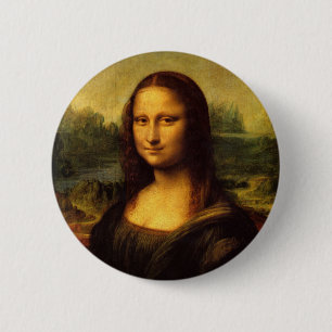 Mona Lisa 6 Cm Round Badge