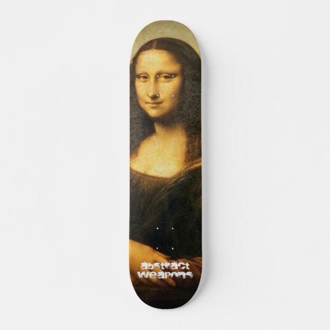 Mona Lisa, Abstract  Weapons Skateboard (Front)