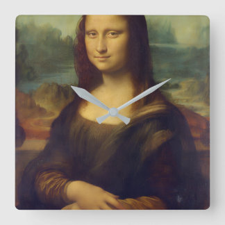 Mona Lisa Acrylic Square Wall Clock