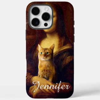 Mona Lisa and her cat                              iPhone 16 Pro Max Case
