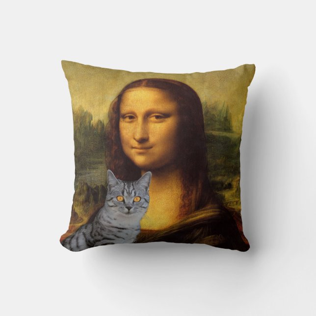 Mona Lisa and her cat Pillow (Front)