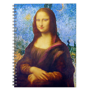 Mona Lisa and Van Gogh  Square Notebook