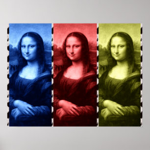 Mona Lisa Animal Print Primary Colours