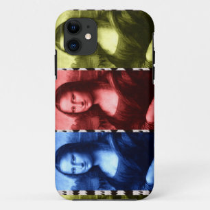 Mona Lisa Animal Print Primary Colours Case-Mate iPhone Case