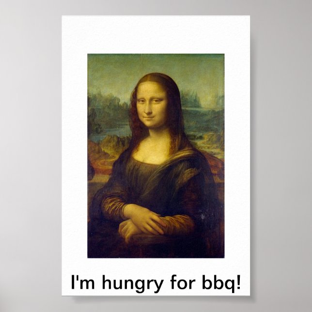 Mona Lisa Bbq Poster (Front)
