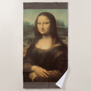 Mona Lisa Beach Towel