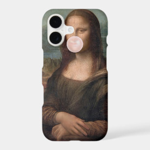 Mona Lisa Blowing Pink Bubble gum