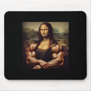 Mona Lisa Bodybuilding Funny Gift 4 Mouse Pad